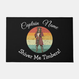 Fun Party Red Pirate Doormat Fußmatte