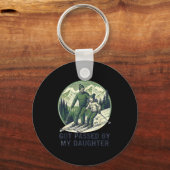 Fun Passed Skiing Got Daughter Daughter Laugh Schlüsselanhänger (Vorderseite)