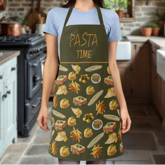 Fun Pasta Varieté-Muster für individuelle Anforder Schürze