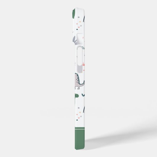 Fun Pastel Dinosaur Scene Pattern Case-Mate iPhone Hülle (Rückseite / Links)