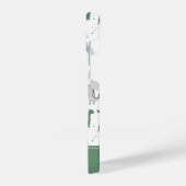 Fun Pastel Dinosaur Scene Pattern iPhone Hülle (Linke Seite)