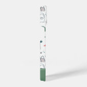 Fun Pastel Dinosaur Scene Pattern iPhone Hülle (Rechte Seite)