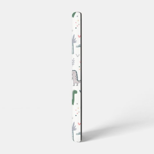 Fun Pastel Dinosaur Scene Pattern Samsung Galaxy Hülle (Linke Seite)