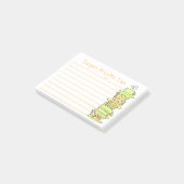 Fun Pastel Gedanken zur Kaffeezeit gestapelte Cups Post-it Klebezettel (angewinkelt)