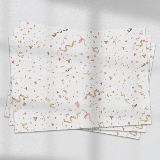 Fun Pastel Glitzer Confetti Seidenpapier