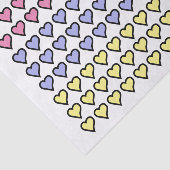 Fun Pastel Hearts Seidenpapier (Ausschnitt)