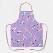 Fun Pastel Pink Lila Weihnachtsbaum Schürze (Vorderseite)