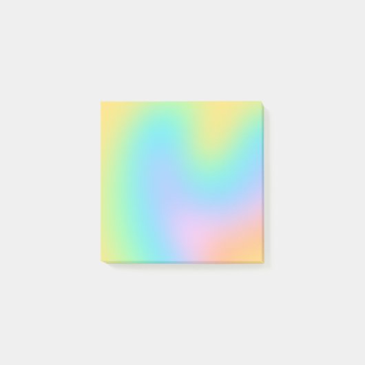 Fun Pastel Rainbow Gradient Postit Notes Post-it Klebezettel (Vorderseite)