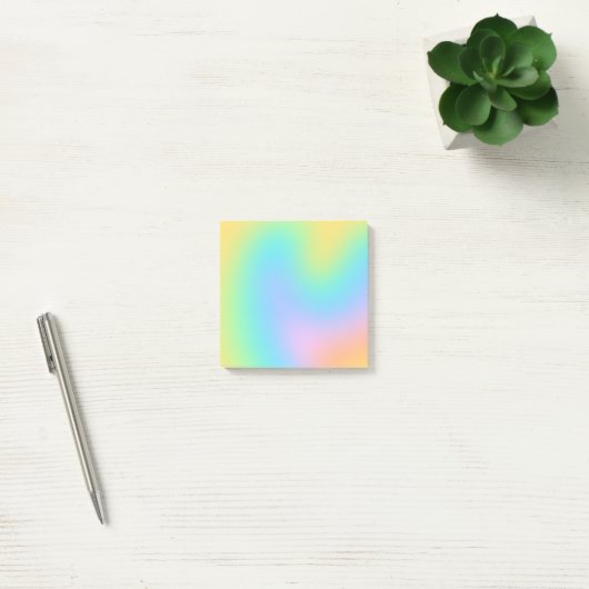 Fun Pastel Rainbow Gradient Postit Notes Post-it Klebezettel (Büro)