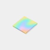 Fun Pastel Rainbow Gradient Postit Notes Post-it Klebezettel (angewinkelt)