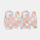 Fun Pastel Vintages Shabby Chic Patchwork Muster Geschenkschachtel (Ungefaltet)