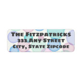 Fun Pastel Watercolor Paint Bubbles Pattern (Vorne)