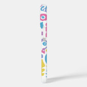 Fun pastellfarbene, lebendige Formen Case-Mate iPhone Hülle (Rückseite / Links)