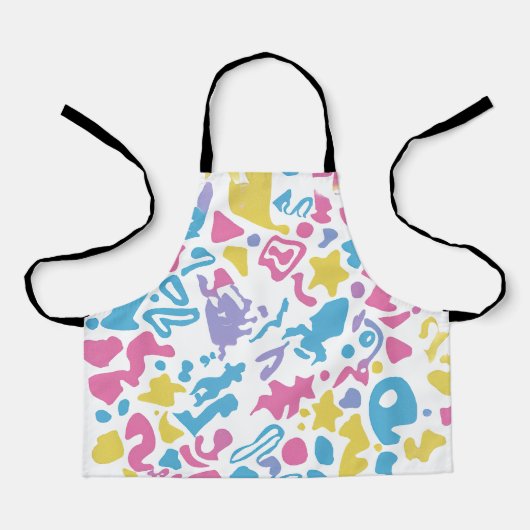 Fun pastellfarbene, lebendige Formen Schürze (Vorderseite)