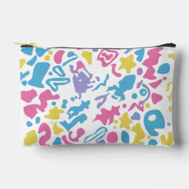 Fun pastellfarbene, lebendige Formen Zubehörtasche