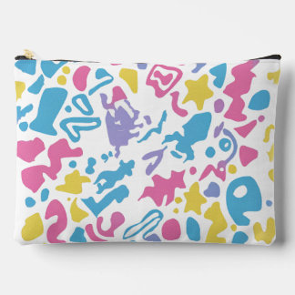 Fun pastellfarbene, lebendige Formen Zubehörtasche