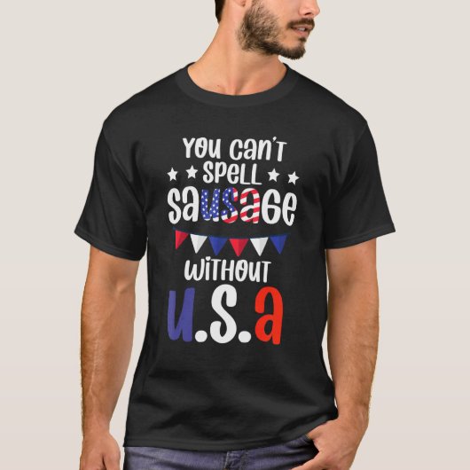 Fun Patriotic Amerikanische Unabhängigkeitstag Par T-Shirt (Vorderseite)