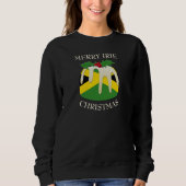Fun Patriotic | JAMAICA FLAG | Weihnachts-Pudding Sweatshirt (Vorderseite)