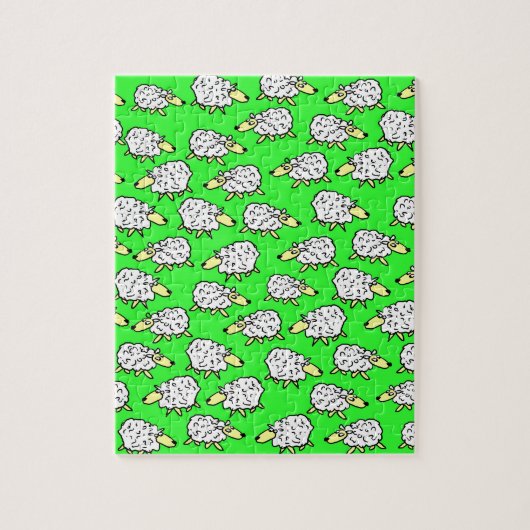 Fun Pattern of a Flock of Sheep Puzzle (Vertikal)