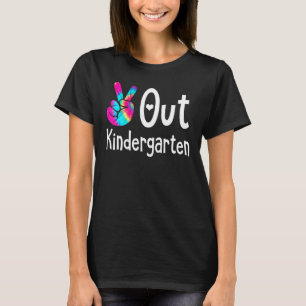 Fun Peace Sign Gib Kindergarten Gefärbte Krawatte T-Shirt
