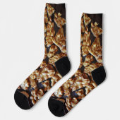 Fun Peanut Brittle Candy Art Socks Socken (Linkes Detail)