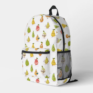 Fun Pears Kids Pattern Bedruckter Rucksack