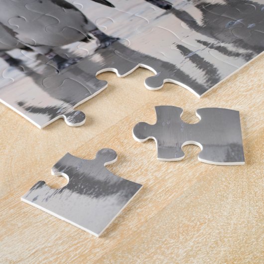 Fun Penguin Bird Naturschutz Kunst, Dichtung und M Puzzle (Seite)