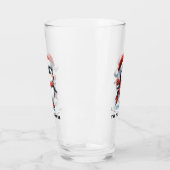 Fun Penguin Personalisierte Weihnachten Glas (Links)