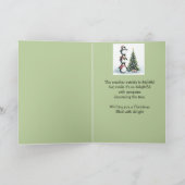 Fun Penguin Weihnachtsbaum Let it Snow Karte (Innenseite)