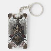 Fun Personalisiert Coat of Arms Name Schlüsselanhä Schlüsselanhänger (Rückseite)