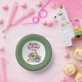 Fun Personalisiert Dinosaur Geburtstag Pappteller (Party)