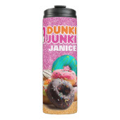 Fun Personalisiert Donut Junkie Thermosbecher (Vorderseite)
