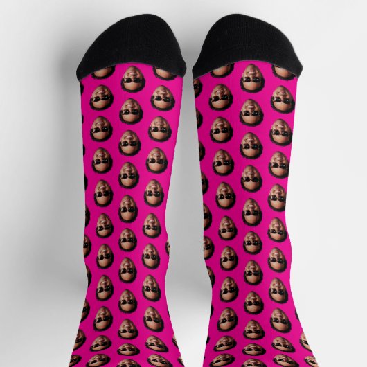 Fun-Personalisiert-Gesicht-Foto Socken (Oben)