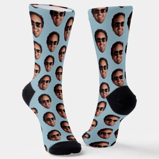 Fun-Personalisiert-Gesicht-Foto Socken (Gewinkelt)