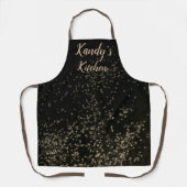 Fun Personalisiert Gold Confetti Schürze (Vorderseite)