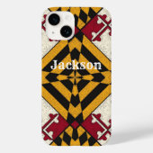 Fun Personalisiert iPhone Case Maryland Flag Graph (Rückseite)