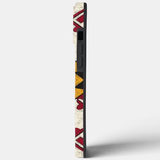 Fun Personalisiert iPhone Case Maryland Flag Graph (Rückseite / Links)