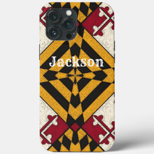 Fun Personalisiert iPhone Case Maryland Flag Graph