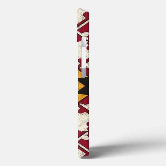Fun Personalisiert iPhone Case Maryland Flag Graph (Rückseite / Links)