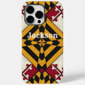 Fun Personalisiert iPhone Case Maryland Flag Graph (Rückseite)