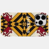 Fun Personalisiert iPhone Case Maryland Flag Graph (Rückseite (Horizontal))