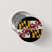 Fun Personalisiert Maryland Flag Lapel Metal Butto Button (Vorne & Hinten)