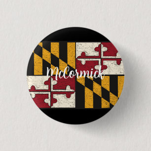 Fun Personalisiert Maryland Flag Lapel Metal Butto Button