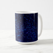 Fun Personalisiert Midnite Blue Confetti Kaffeetasse (VorderseiteRechts)