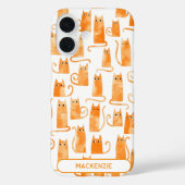 Fun Personalisiert Orange Cat Case-Mate iPhone Hülle (Rückseite)