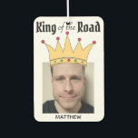 Fun Personalisiert Road King Crown Foto Autolufterfrischer<br><div class="desc">Vergnügen Sie sich mit dem personalisierten Foto-Luftkühler für ihn.</div>
