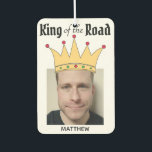 Fun Personalisiert Road King Crown Foto Autolufterfrischer<br><div class="desc">Vergnügen Sie sich mit dem personalisierten Foto-Luftkühler für ihn.</div>