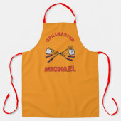 FUN! 🍖 Personalisierte Grillmaster GRILLEN Schürz Schürze (Vorderseite)