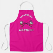 FUN! 🍖 Personalisierte Grillmaster GRILLEN Schürz Schürze (Vorderseite)