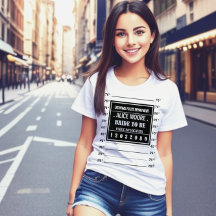 Fun personalisierte Party Polizei-Mugshot